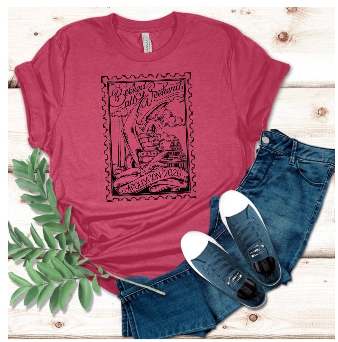 RASPBERRY Heather - ApollyCon 2026 Event Shirt (On-Site Pickup ONLY)